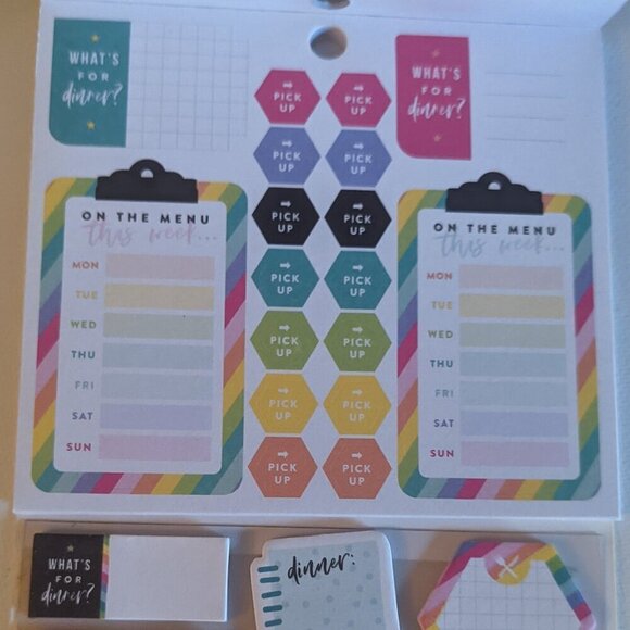 NWT 574 Happy Planner 'Meal Planning' Multi Pack Stickers Sticky Notes Food HTF - Picture 3 of 9